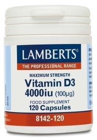 Lamberts Vitamin D3 Βιταμίνη για Ανοσοποιητικό 4000iu 120 κάψουλες