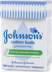Johnson !@# Johnson Μπατονέτες σε Ανακυκλώσιμη Συσκευασία 100τμχ