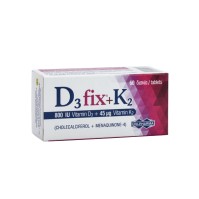 Uni-Pharma Συμπλήρωμα Διατροφής D3 Fix 800iu + K2 45mg 60 Κάψουλες