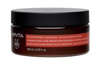 Apivita Μάσκα Μαλλιών Προστασίας Χρώματος Με Πρωτεΐνες Κινόα !@# Μέλι 200ml
