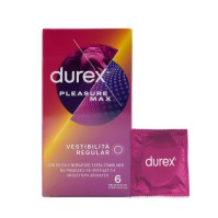Durex Προφυλακτικά Με Κουκίδες και Ραβδώσεις Pleasuremax 6 Τεμάχια