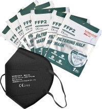 Max Barbeador Max-02 Filtering Half mask FFP2 Μαύρο σε Φάκελο 20τμχ