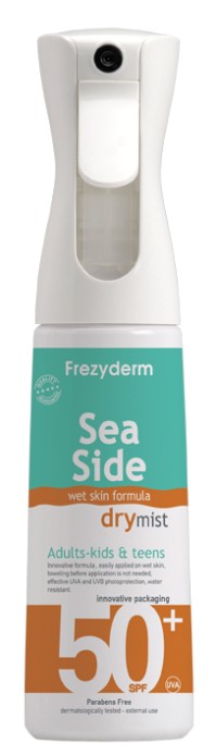Frezyderm Sea Side Dry Mist SPF50+ Αντηλιακό Spray Σώματος για Όλη την Οικογένεια 300ml