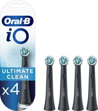 Oral-B iO Ultimate Cleaning Black Ανταλλακτικές Κεφαλές για Ηλεκτρική Οδοντόβουρτσα 4τμχ
