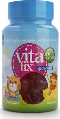 Intermed Vitafix Multi & Probio Gummies Φράουλα 60 ζελεδάκια