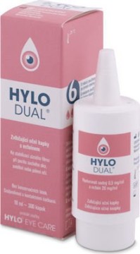 Hylo Dual Λιπαντικές Οφθαλμικές Σταγόνες με Εκτοϊνη 10ml