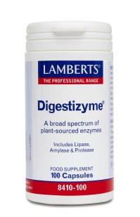 Lamberts Digestizyme, Φυτικά Ένζυμα για την Υγεία Γαστρεντερικού Συστήματος, 100caps