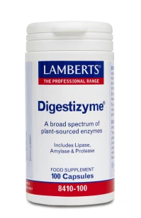 Lamberts Digestizyme, Φυτικά Ένζυμα για την Υγεία Γαστρεντερικού Συστήματος, 100caps