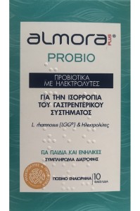 Elpen Almora Plus Probio Συμπλήρωμα Προβιοτικών Με Ηλεκτρολύτες Για Παιδιά και Ενήλικες 10 Φακελίσκοι