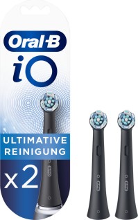 Oral-B iO Ultimate Clean Black Ανταλλακτικές Κεφαλές για Ηλεκτρική Οδοντόβουρτσα 2τμχ