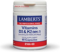 Lamberts Vitamins D3 και K2, 60 κάψουλες
