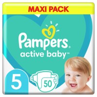 Pampers Active Baby Μέγεθος 5 [11-16kg] Maxi 50 Πάνες