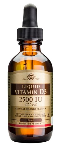 Solgar Vitamin D3 2500iu Liquid, 59ml