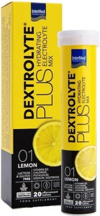 InterMed Dextrolyte Plus Λεμόνι 20 αναβράζοντα δισκία