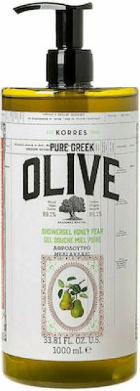 Korres Pure Greek Olive Αφρόλουτρο σε Gel Μελι & Αχλάδι 1Lt