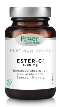 Power Of Nature Platinum Range Ester-C Βιταμίνη για Ενέργεια & Ανοσοποιητικό 1000mg 30 ταμπλέτες