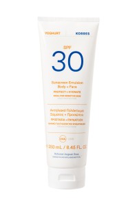 Korres Yoghurt Sunscreen Body & Face SPF30 Αντηλιακό Γαλάκτωμα Σώματος - Προσώπου 250ml