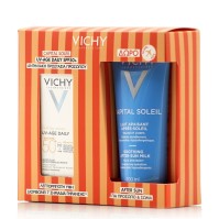 Vichy Promo Pack Capital Soleil SPF50+ UV-Age Daily Αντηλιακό Προσώπου κατά της Φωτογήρανσης 40ml & Capital Soleil After Sun Ενυδατικό Γαλάκτωμα Προσώπου Σώματος για Μετά τον Ήλιο 100ml