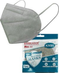 Max Barbeador Max-02 KN95 3D Care Protective Mask Γκρι σε Κουτί 20τμχ