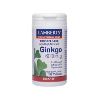 Lamberts Ginkgo Biloba Extract 6000mg 180tabs