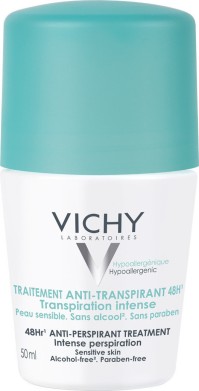 Vichy Deodorant Intensive Anti Perspirant Αποσμητικό Roll - On 48ωρης Προστασίας 50ml