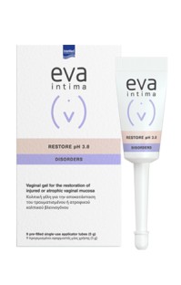 Intermed Eva Intima Disorders Restore pH 3.8 Gel για την Ευαίσθητη Περιοχή 9 x 5gr