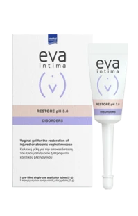 Intermed Eva Intima Disorders Restore pH 3.8 Gel για την Ευαίσθητη Περιοχή 9 x 5gr
