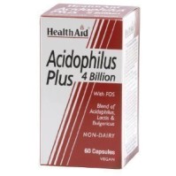 Health Aid Acidophilus Plus 4 Billion Vegetarian Συμπλήρωμα Διατροφής για την Ομαλή Λειτουργία του Εντέρου 60 Κάψουλες