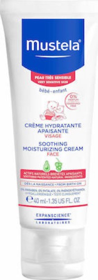 Mustela Bebe Soothing Moisturizing Face Cream για Ενυδάτωση 40ml