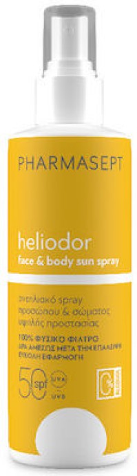 PPharmasept Heliodor Αντηλιακή Λοσιόν Προσώπου και Σώματος SPF50 σε Spray 165gr