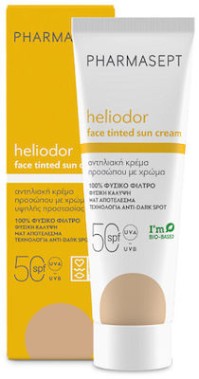 Pharmasept Heliodor Αντηλιακή Κρέμα Προσώπου SPF50 με Χρώμα 50ml