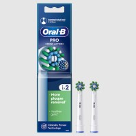Oral-B Pro Cross Action Ανταλλακτικές Κεφαλές για Ηλεκτρική Οδοντόβουρτσα σε Λευκό Χρώμα 2τμχ