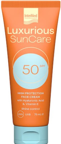 Intermed Luxurious Suncare Αντηλιακή Κρέμα Προσώπου SPF50 75ml