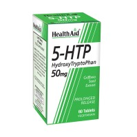 Health Aid 5-HTP L-5 Hydroxytryptophan 50mg Συμπλήρωμα Διατροφής για Ρύθμιση της Σεροτονίνης Βραδείας Αποδέσμευσης 60 Ταμπλέτες
