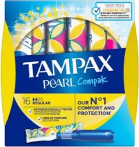 Tampax Compak Pearl Regular Ταμπόν 16 Τεμάχια