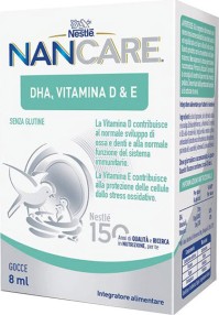 Nestle Nancare Σταγόνες με DHA, Βιταμίνη D3 & E 8ml