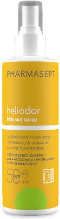 Pharmasept Αδιάβροχο Παιδικό Αντηλιακό Spray Heliodor SPF50 165ml