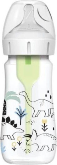 Dr. Browns Πλαστικό με Θηλή Σιλικόνης για 0+ μηνών Baby Dino 270ml