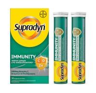 Bayer Supradyn Immunity Βιταμίνη για Ανοσοποιητικό 400iu 1000mg Energy 30gr 200ml 30 αναβράζοντα δισκία 30 κάψουλες