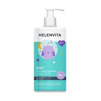 Helenvita Promo Baby All Over Cleanser Perfume Talc Υγρό Καθαρισμού για Σώμα & Μαλλιά με άρωμα Talc 1000ml