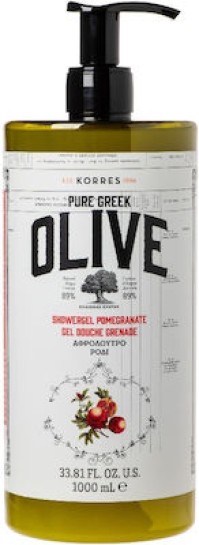 Korres Pure Greek Olive Αφρόλουτρο σε Gel Ρόδι 1Lt