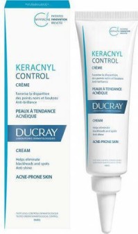 Ducray Keracnyl Control Cream Ενυδατική Σμηγματορυθμιστική Κρέμα Προσώπου Για Την Ακνεϊκή Επιδερμίδα 30ml