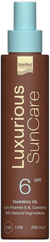 Intermed Luxurious Sun Care Αντηλιακό Λάδι για το Σώμα SPF6 200ml