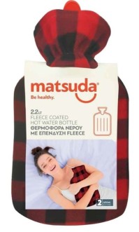 Σύνδεσμος Matsuda Θερμοφόρα Με Επένδυση Fleece Καρό Κόκκινη 2,2lt