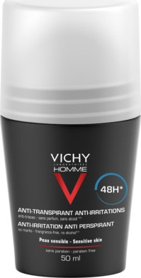Vichy Vichy Homme Deodorant For Sensitive Skin Αποσμητικό Roll-on 48ωρης Προστασίας 50ml