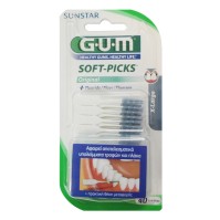 Sunstar Gum 636 Soft Picks Extra Large Μεσοδόντια βουρτσάκια x40, + Πρακτική Θήκη Μεταφοράς