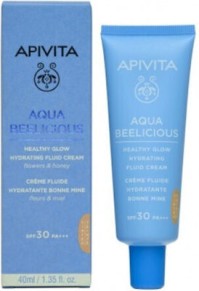 Apivita Aqua Beelicious 24ωρη Κρέμα Προσώπου Ημέρας με Χρώμα και SPF30 για Ενυδάτωση 40ml