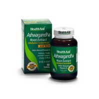 Health Aid Ashwagandha Root Extract Συμπλήρωμα Διατροφής από Ινδικό Ginseng με Ισχυρή Αντιοξειδωτική Δράση για Ενίσχυση του Ανοσοποιητικού 60 Ταμπλέτες