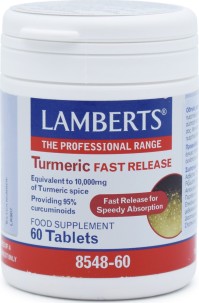 Lamberts Turmeric Fast Release Συμπλήρωμα Από Κουρκουμίνη 60tabs [8548-60]