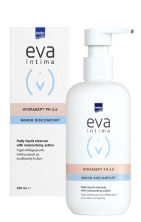 Intermed Eva Intima Hydrasept PH3.5 Minor Discomfort Υγρό Καθαρισμού Για Την Ευαίσθητη Περιοχή 250ml